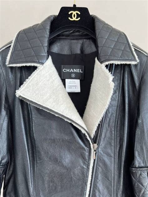 chanel leather jacket 2022|Chanel boutique jacket.